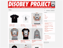 Tablet Screenshot of disobeyproject.com